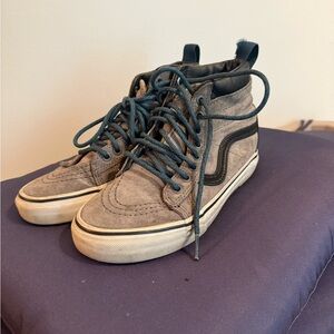 Vans Gray Black High-Top Sneakers